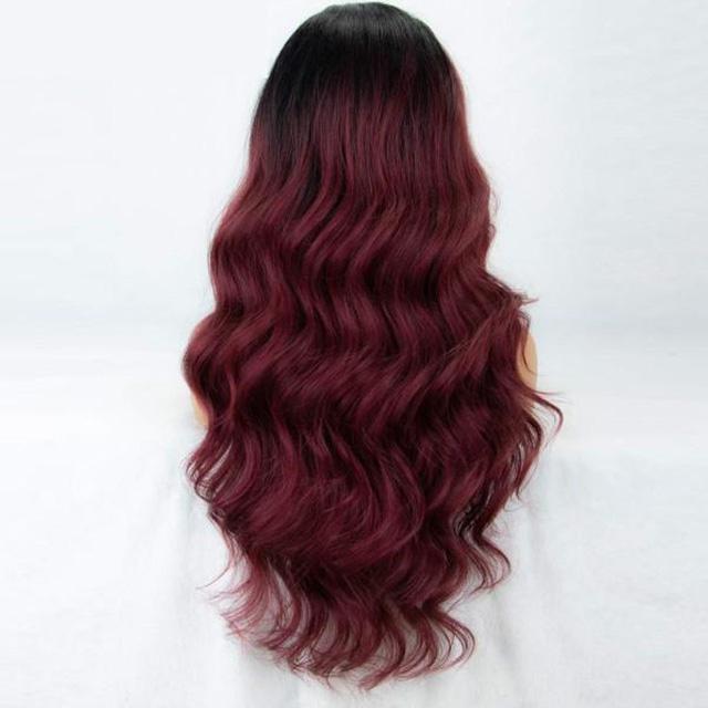 Body Wave Wigs  for Women Middle Part Natural Cosplay Party Daily Use Heat Resistant