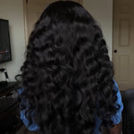 Women Curly Hair Brazilian Long Black Wigs