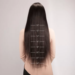 Schwarzes glattes natürliches 100% reines menschliches Haar